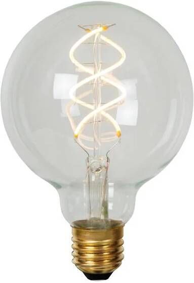 LUCIDE Ledfilamentlamp Globe G95 D9 5cm Dimbaar Warm Wit E27 4 9w