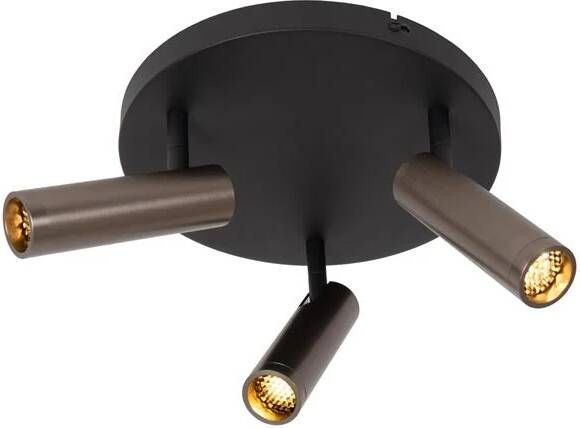 Lucide GRADO Plafondspot Ø 25 cm 3xGU10 (MR11) Grijs ijzer