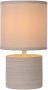 LUCIDE Tafellamp Greasby Beige Ø14cm E14 40w - Thumbnail 1