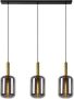 Lucide Hanglamp Joanet Gerookt Glas 3xe27 - Thumbnail 1