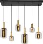 Lucide Hanglamp Joanet Gerookt Glas 6xe27 - Thumbnail 1