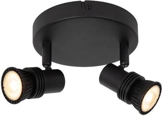 Lucide KIANTI Plafondspot Ø 15 cm 2xGU10 Zwart