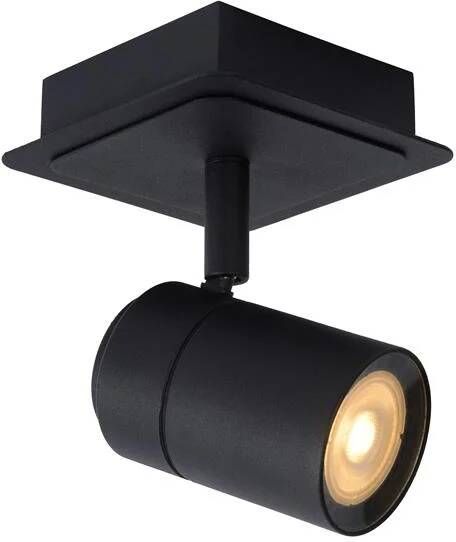 Lucide LENNERT Plafondspot Badkamer LED Dimb. GU10 1x5W 3000K IP44 Zwart