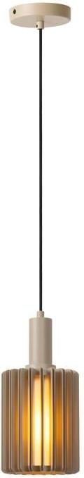 Lucide LAMBRES Hanglamp Ø 15 cm 1xE27 Taupe