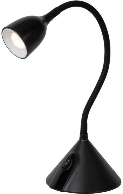 Lucide MILO Bureaulamp Ø 12 8 cm LED 1x3 2W 3000K Zwart