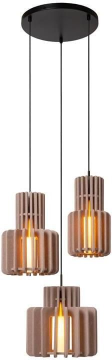 Lucide ROLLO Hanglamp 3xE27 Taupe