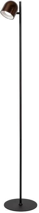 Lucide SKANSKA RECH Oplaadbare Vloerlamp Binnen Buiten Accu Batterij Ø 23 cm LED Dimb. CCT 1x3W 3000K 6000K IP44 Koffie