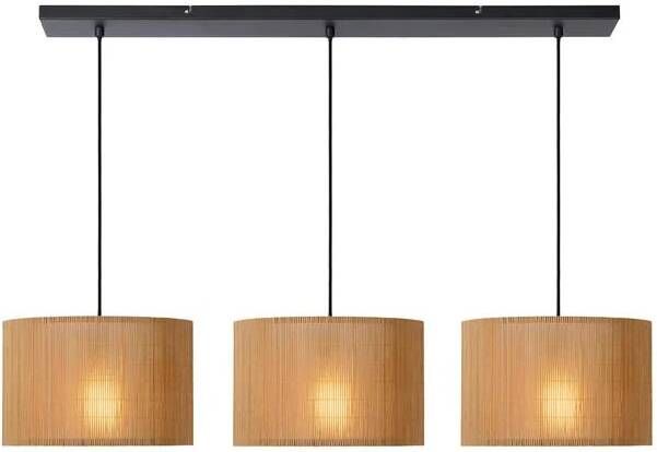 Lucide Hanglamp Magius Licht Hout 3xe27