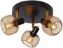 Lucide MAREN Plafondspot Ø 37 cm 3xE14 Mat Goud Messing - Thumbnail 1