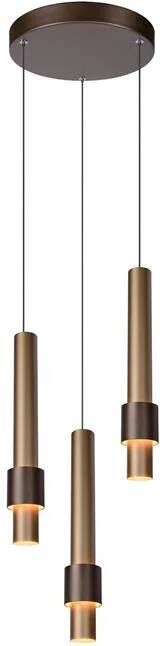 LUCIDE Hanglamp Margary Koffie ⌀28cm 3x4 3w