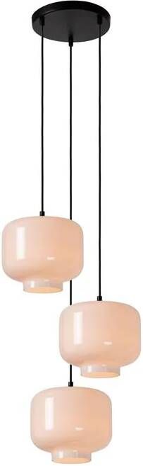 LUCIDE Hanglamp Medine Zwart Opaal ⌀46cm 3xe27