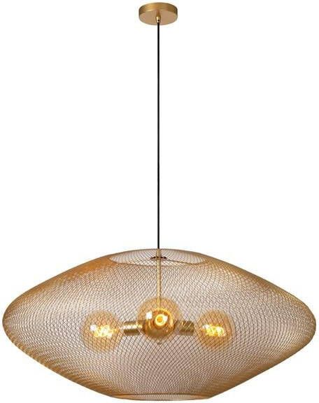 Lucide MESH Hanglamp Mat Goud | Messing