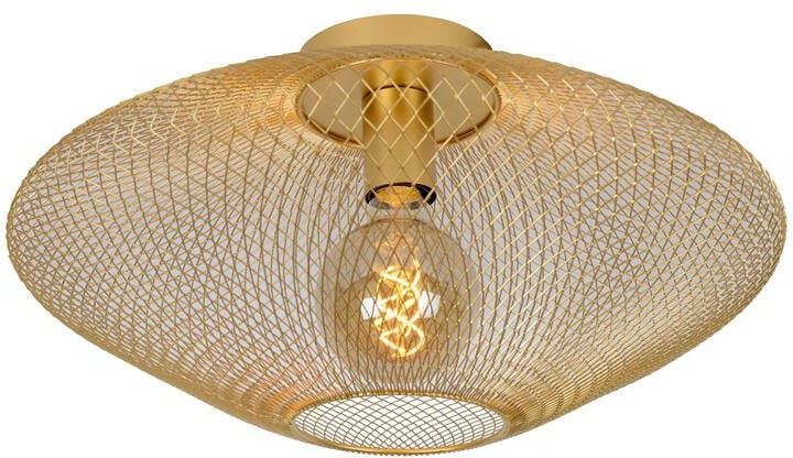 Lucide MESH Plafonnière Ø 45 cm 1xE27 Mat Goud Messing