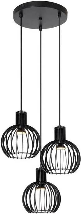 Lucide MIKAELA Hanglamp 3xE14 Zwart