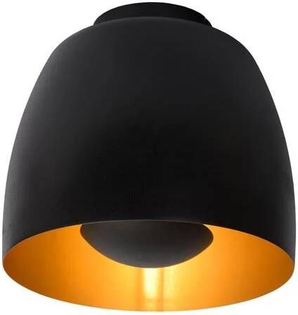 LUCIDE Plafondlamp Nolan Zwart Ø24cm E27