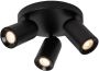 Lucide PUNCH Plafondspot Ø 21 cm 3xGU10 Zwart - Thumbnail 1