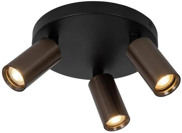 Lucide RITMO Plafondspot Ø 18 cm 3xGU10 (MR11) Koffie