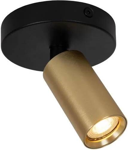 Lucide RITMO Plafondspot Ø 10 cm 1xGU10 (MR11) Mat Goud Messing