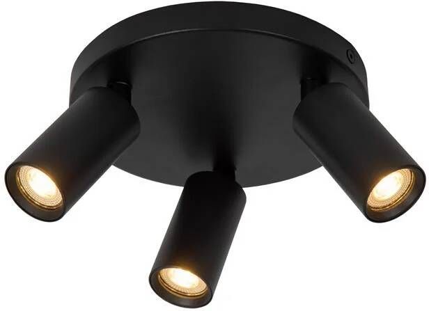 Lucide RITMO Plafondspot Ø 18 cm 3xGU10 (MR11) Zwart