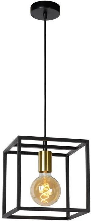 LUCIDE Hanglamp Ruben Zwart Goud E27