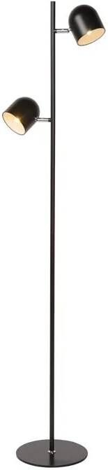 Lucide SKANSKA Vloerlamp LED Dimb. 2x5W 3000K Zwart