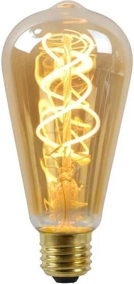 Lucide ST64 Filament lamp Ø 6 4 cm LED Dimb. E27 1x4 9W 2200K Amber