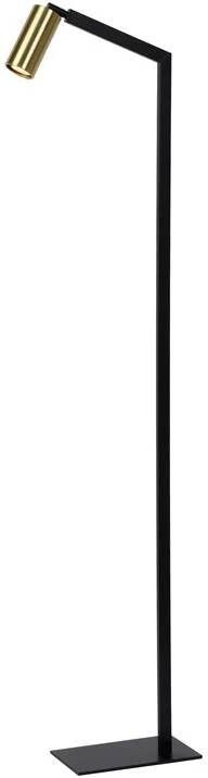 Lucide vloerlamp Sybil zwart goud GU10
