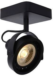 Lucide TALA LED Plafondspot LED Dim to warm GU10 1x12W 2200K 3000K Zwart