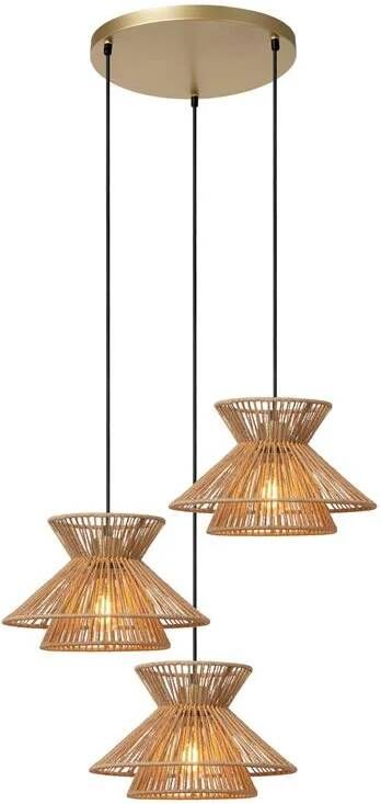 Lucide TASMAN Hanglamp 3xE27 Naturel