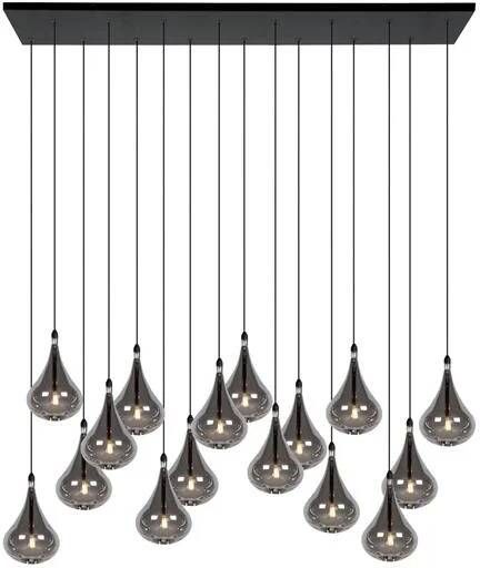 Lucide TEARS Hanglamp LED Dimb. G4 16x1 5W 3000K Zwart