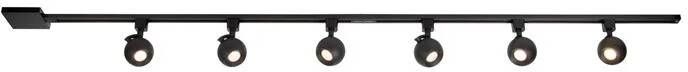 Lucide TRACK Starterset 1-fase Railsysteem Railverlichting 2 meter Zwart