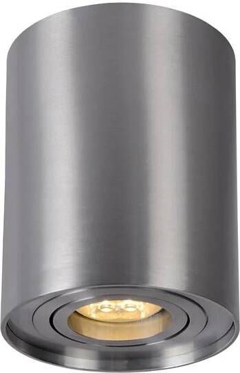 Lucide Plafondspot Tube Rond GU10 1-Lichts Dimbaar Aluminium