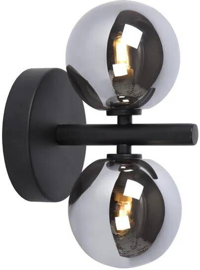 LUCIDE Wandlamp Tycho Zwart 2xg9