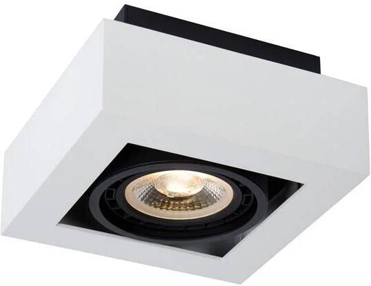 Lucide ZEFIX Plafondspot LED Dim to warm GU10 (ES111) 1x12W 2200K 3000K Wit