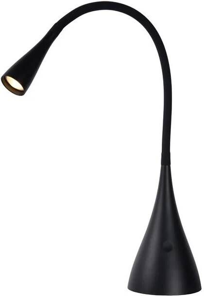 Lucide ZOZY Bureaulamp LED Dimb. 1x3W 3000K 3 StepDim Zwart