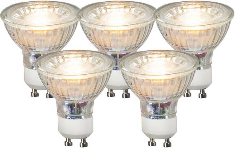 LUEDD Set Van 5 Gu10 Led Lampen Cob 3 5w 330 Lm 3000k