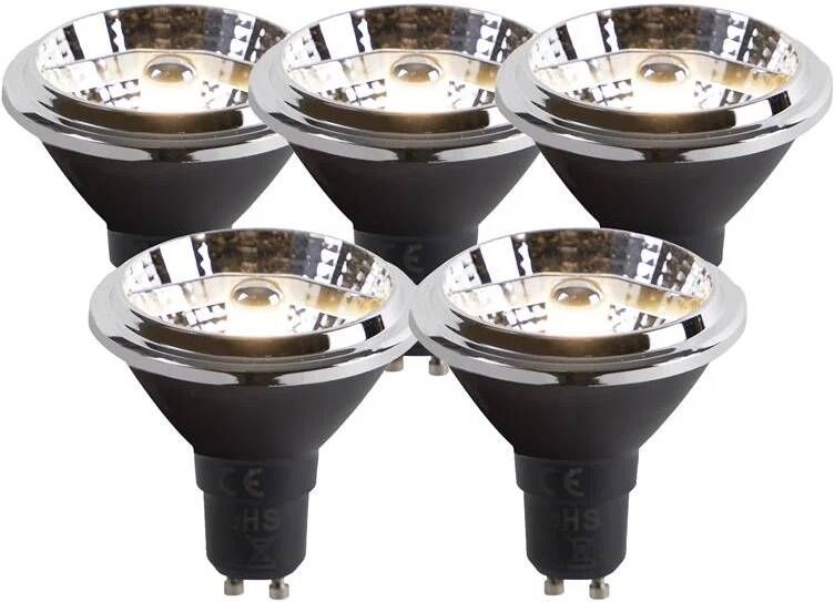 LUEDD Set van 5 GU10 LED lamp AR70 6W 380 lm 3000K