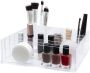 LYVION Make-up organizer medium Make up Beautycase Make up opbergdoos Cosmetica opbergdoos Opbergbox make up Make up koffer Transparant - Thumbnail 2