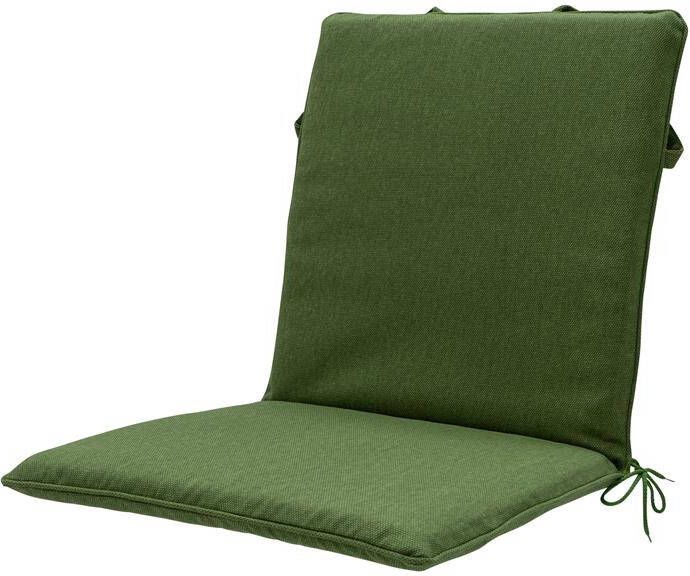 Madison Stapelstoelkussen 97x49 Groen Beige Recycled Canvas