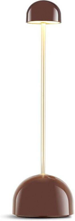 Marset Sips tafellamp LED oplaadbaar bruin|goud