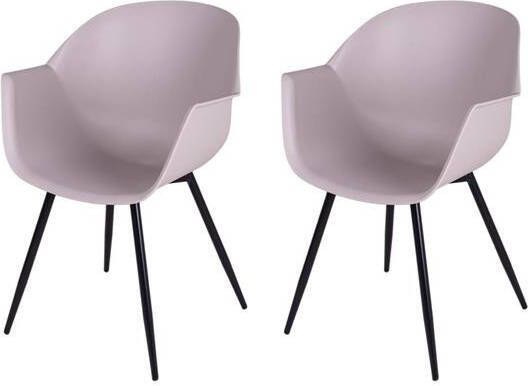 MaximaVida Eetkamerstoel Cuyp XXL taupe 2 stuks