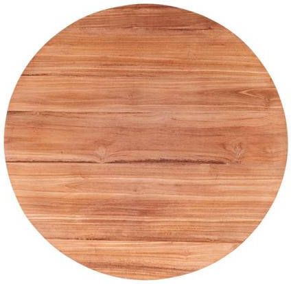 MaximaVida massief rond teakhouten tafelblad Java indoor 80 cm