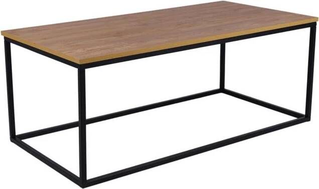 MaximaVida rechthoekige salontafel Kiev 120 cm x 60 cm rustiek eike