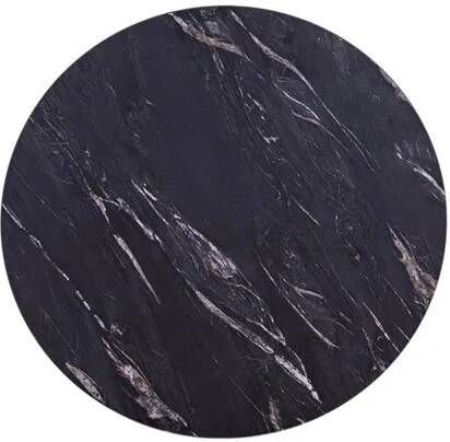 MaximaVida rond tafelblad Firenze 45 cm zwart HPL marmer look