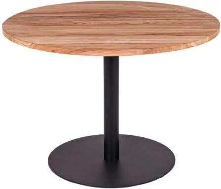 MaximaVida ronde eettafel Java zwart 100 cm zware 55 kg uitvoering