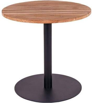 MaximaVida ronde eettafel Java zwart 80 cm zware 49 kg uitvoering