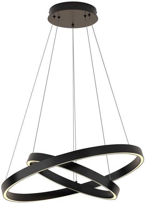 Maytoni Hanglamp Rim Zwart Ø60
