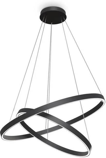 Maytoni Hanglamp Rim Zwart Ø80