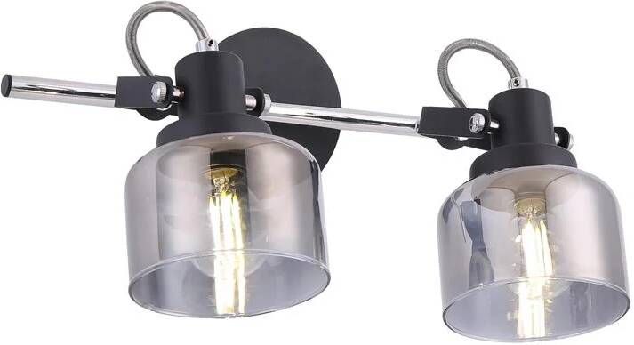 Maytoni Wandlamp 3 Zwart en chroom