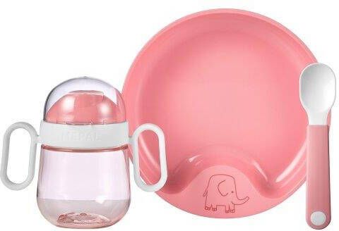 Mepal Set Babyservies Mio 3 Delig Deep Pink